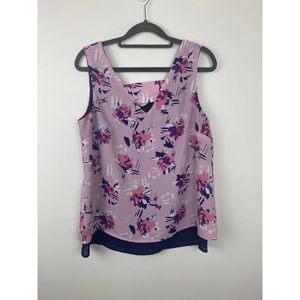 GNW blouse sizes color purples with flowers
